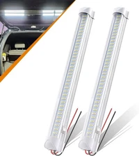 CZC AUTO Led Light Strip 12V/24V 13" Bar LED Interior Clear,White 