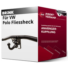 Für VW Polo Fliessheck Typ 6R/6C (Brink) Anhängerkupplung horizontal abnehmbar