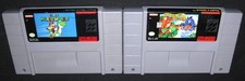 Super Mario World 1 & 2: Yoshi's Island (Super Nintendo SNES) Lot of 2 Authentic