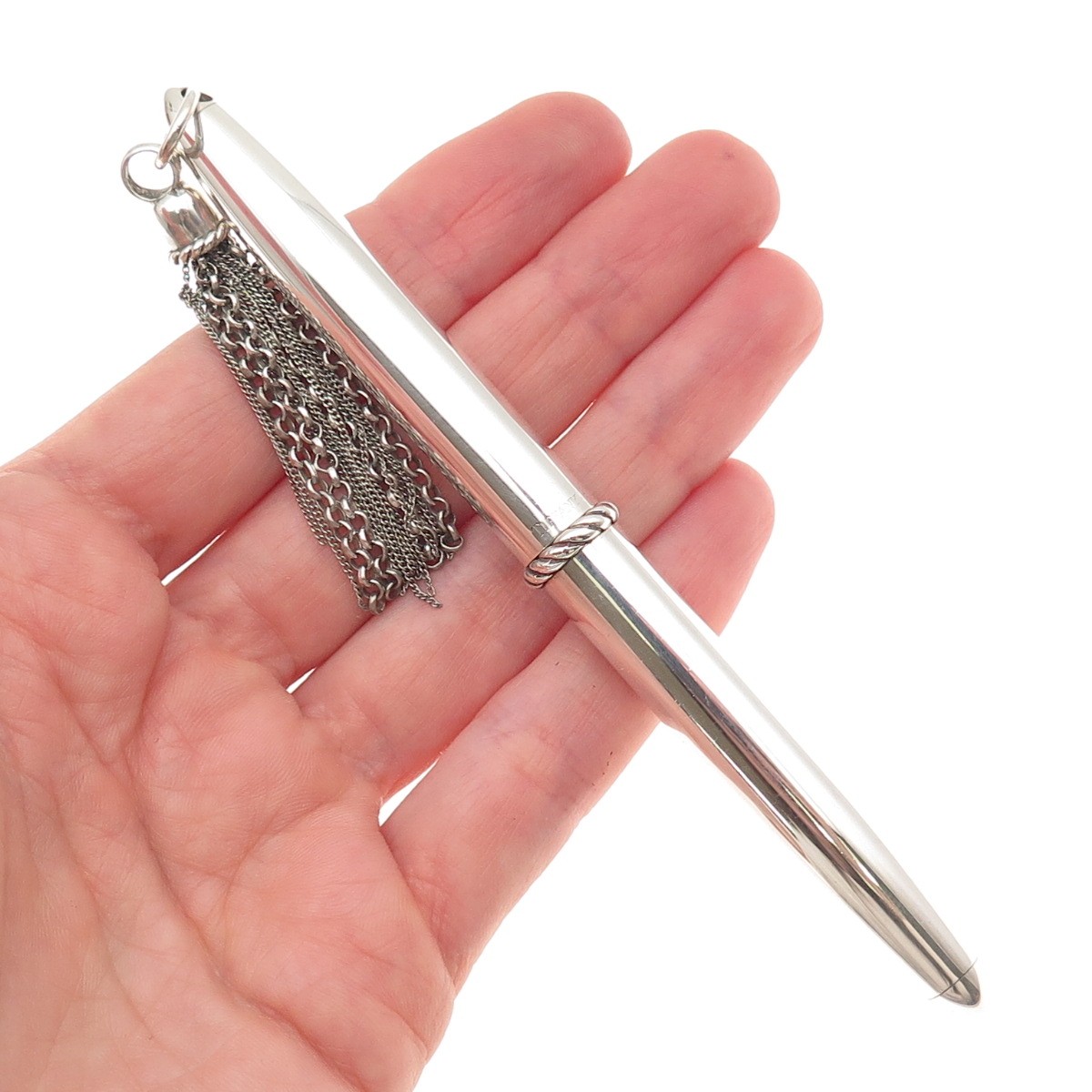 Tiffany & Co. 925 Sterling Silver Vintage Tassel Chain Ballpoint