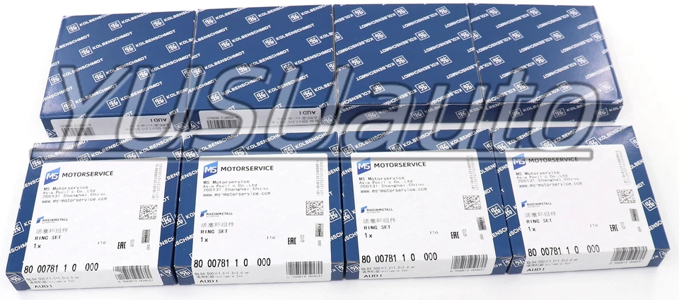 Комплект поршневых колец STD 8x Φ84,5 мм для 4,2 л Audi S4 A6 C6 A8 VW Touareg 06E198151B - Изображение 4 из 4