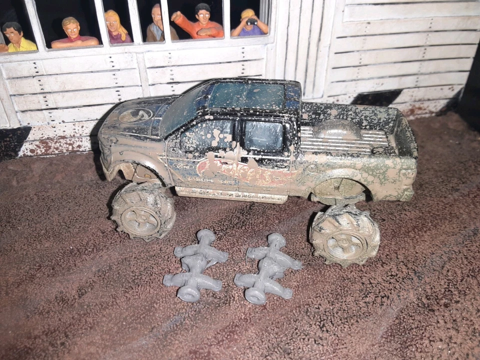 HoT 5 комплектов сменных колес шины 1/64 внедорожник грузовик настоящие райдеры бесплатный подъем 8 отверстий  - Изображение 2 из 4