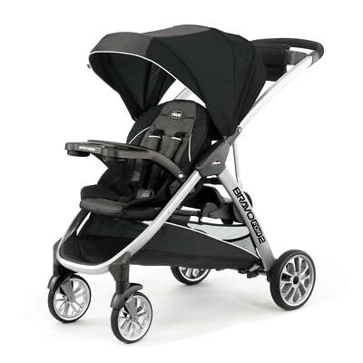 Chicco BravoFor2 Standing/Sitting Double Stroller - Iron OPEN BOX