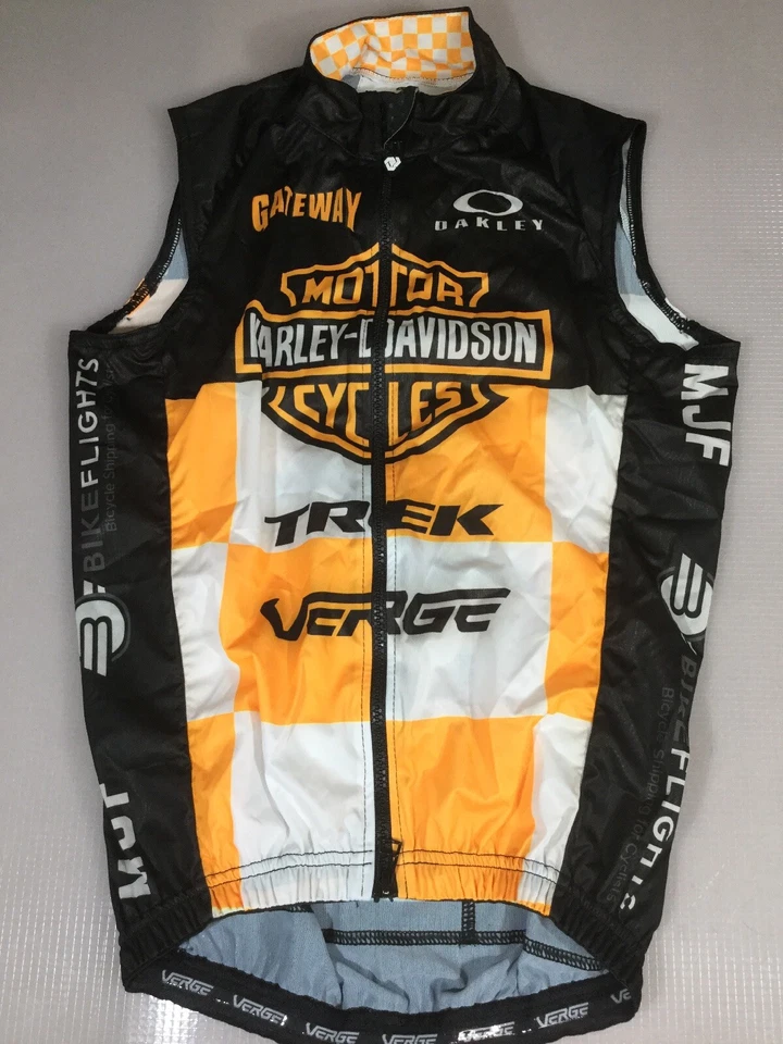 Verge Hombres Harley Davidson Oakley Trek Ciclismo Viento Chaleco XSmall XS (6930-13) Foto 4 de 4