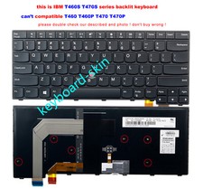 lenovo IBM thinkpad T460s T470s US Keyboard backlit--unfit T460 T470 T460P T470P