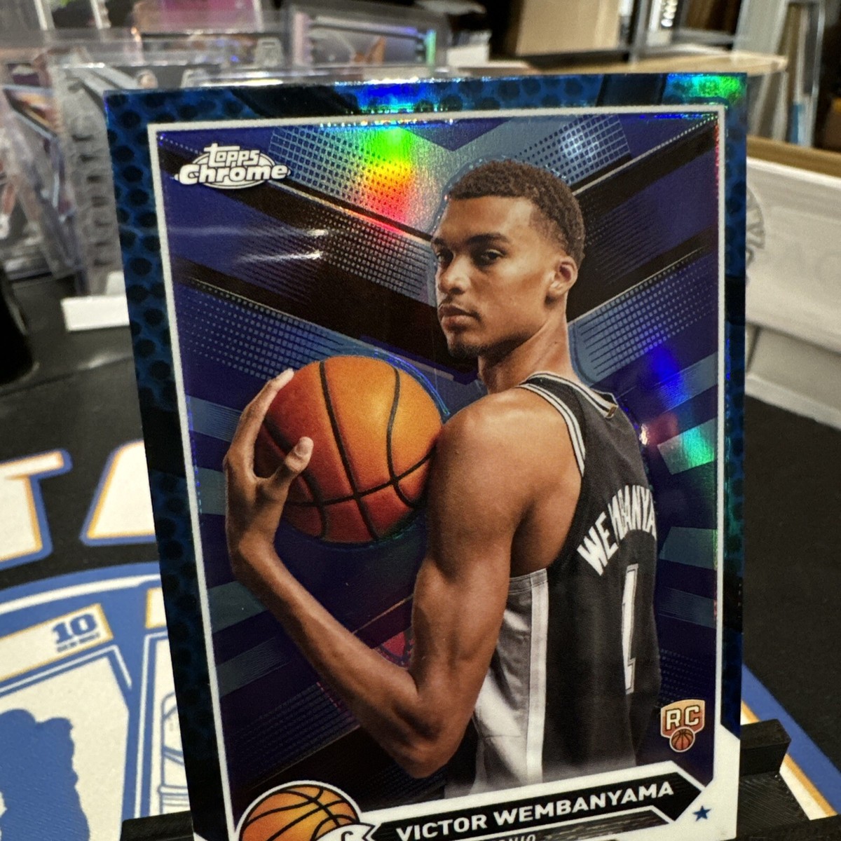 2023-24 Topps Chrome Victor Wembanyama BLUE Basketball