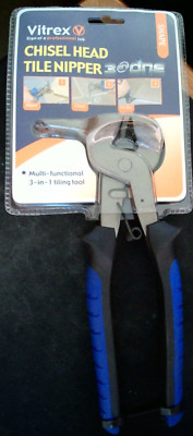 Vitrex Meißelkopf Fliesenzange. 3 in 1 Fliesenlegerwerkzeug. Zange, Stechbeitel & Hebeleisen. Neu
