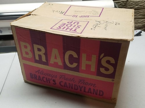 Vintage Brach's Box-Always Fresh From Brach's Candyland CONVERSATION HEARTS BOX