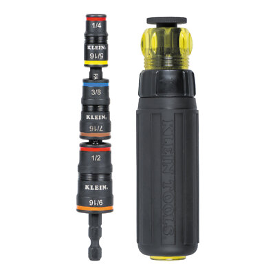 Klein Tools 32910RCHT 7-in-1 Impact Rated Flip Socket Set with