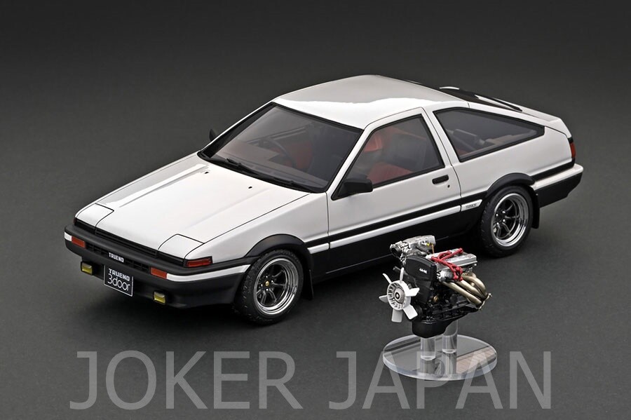 新品【IG-MODEL】Sprinter Trueno with Engine Ignition Model IG2789 1/18 Toyota Sprinter Trueno 3Dr GT Apex