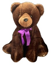 Anico Collectible Plush Toy Brown Teddy Bear Realistic Fur Sitting Position 22"