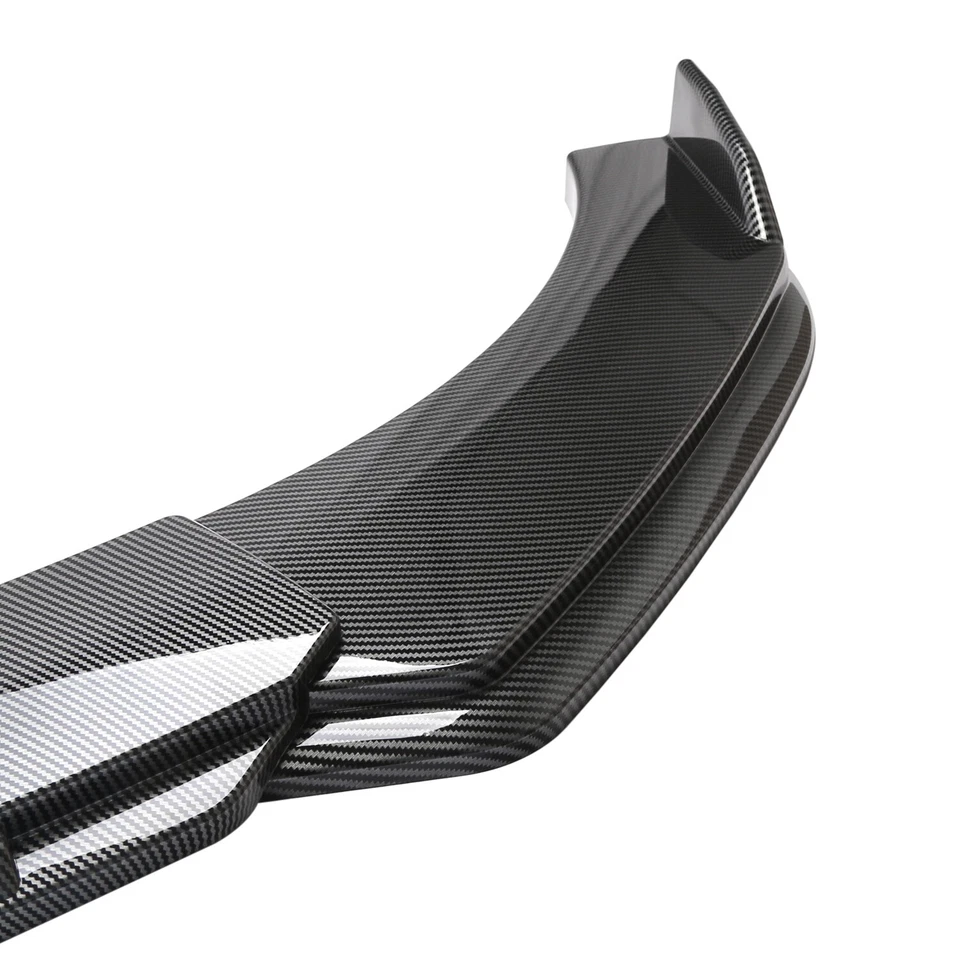 Carbon Fiber Front Bumper Spoiler 86.6" Side Skirt Kit For Toyota Corolla R - Image 4 of 4