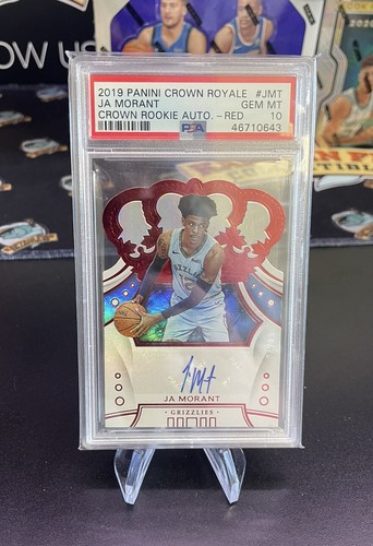 Ja Morant [Red] #CR-JMT 2019 Panini Crown Royale Rookie Autographs card