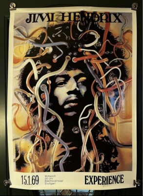 Jimi Hendrix Experience 15.1.69 Vintage 1999 Poster 33.75