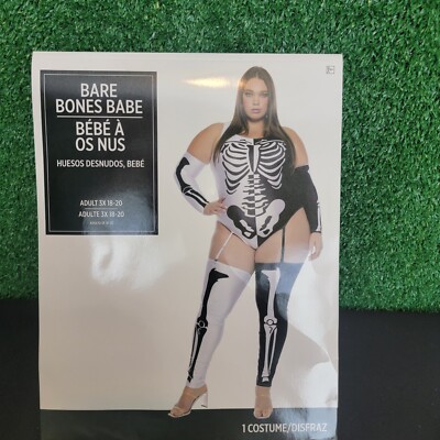 Bare Bones Babe Women's Costume By ForPlay 2X(16-18) Plus Size NEW