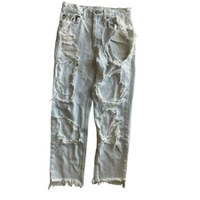 Carmar Light Wash Destroyed Hi Rise Jeans size 26