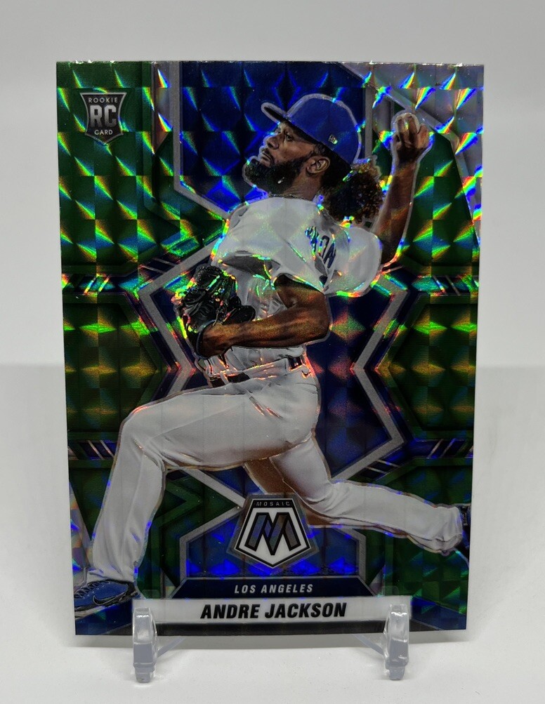 2022 Panini Mosaic Andre Jackson Green Mosaic #228 RC