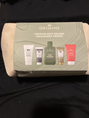 Origins Best-Sellers for Best Skin- 6pcs Set. Clean, Mask, Mushroom, Treat, Mois