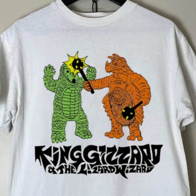 KGLW Bonk King Gizzard & the Lizard Wizard TShirt White Unisex S