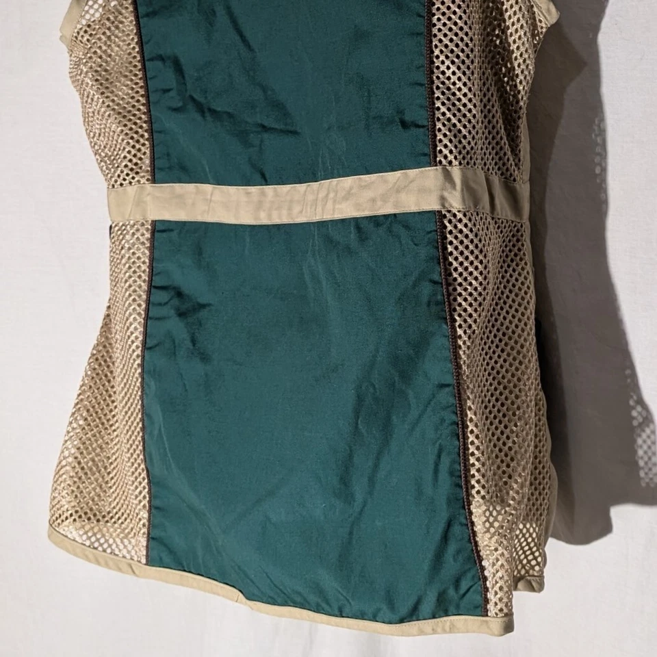 Lady Browning L Shooting Hunting Vest, Padded Leather Shoulder, Vented Mesh Side - Image 4 of 4