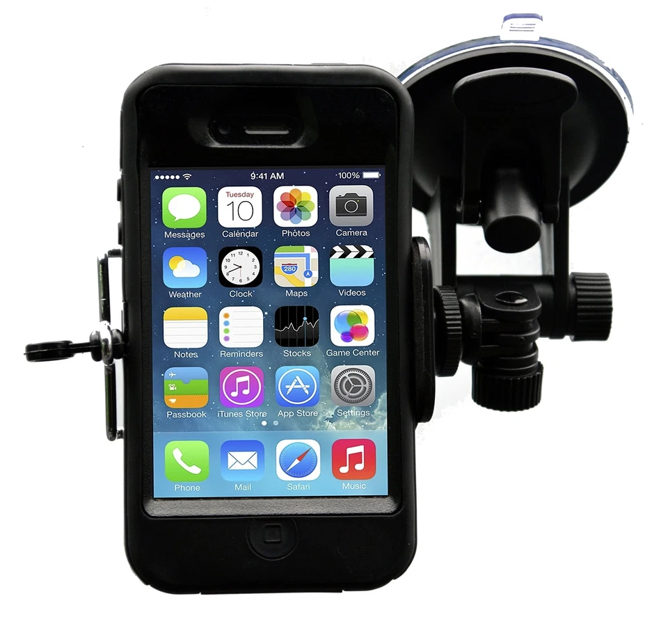 Car Phone Mount - Cell Phone Holder for Car Windshield for iPhone X 8 8 Plus - Image 3 of 4