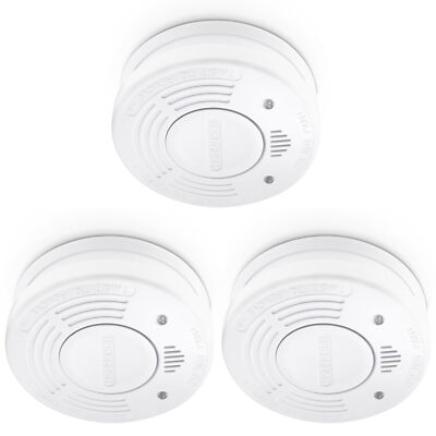 Alecto SA-110 TRIPLE - Rauchmelder mit 10 Jahren Batterielaufzeit - 3er-Pack