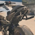 Steel scrape 12bar 12 o'clock Yamaha MT07 FZ07 fit (2015-2024) Stunt Parts Black