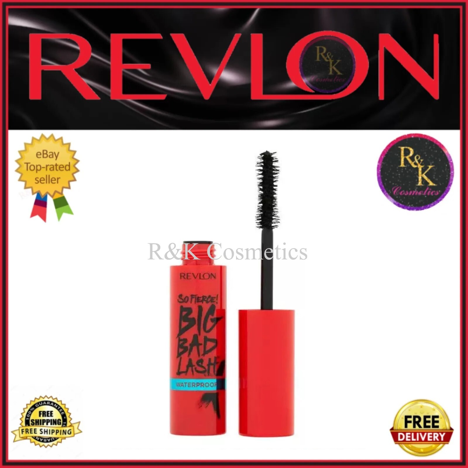 REVLON SO FIERCE! BIG BAD LASH MASCARA  10 ml  762 WATERPROOF BLACKEST BLACK