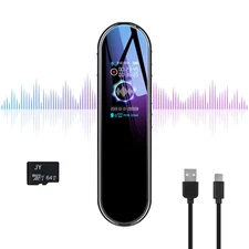 64GB Digital Voice Recorder Voice Activated Recorder for Lectures Meetings Au...