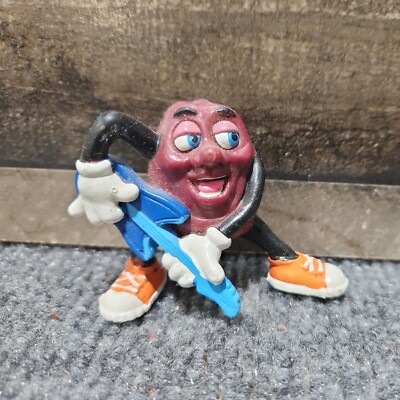 Vintage California Raisin Character Playing Guitar PVC 1988 Made by Applause