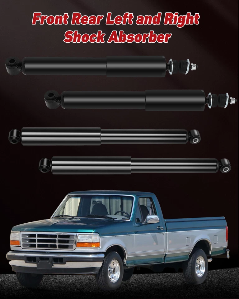 Juego completo de 4 amortiguadores delanteros traseros para Ford F-150 1985-1996 tracción trasera Foto 3 de 4
