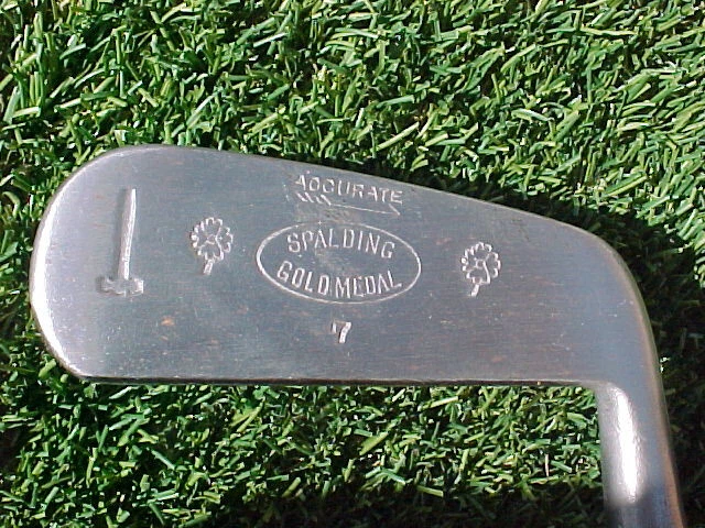 Vintage Spalding Gold Medal HICKORY WOOD SHAFT Putter Golf Club 34 1/2" Long - Image 2 of 4