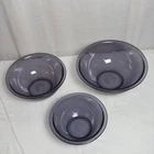 New ListingSet of 3 Vintage Pyrex Purple Amethyst Glass Nesting Mixing Bowls 322 323 325 !