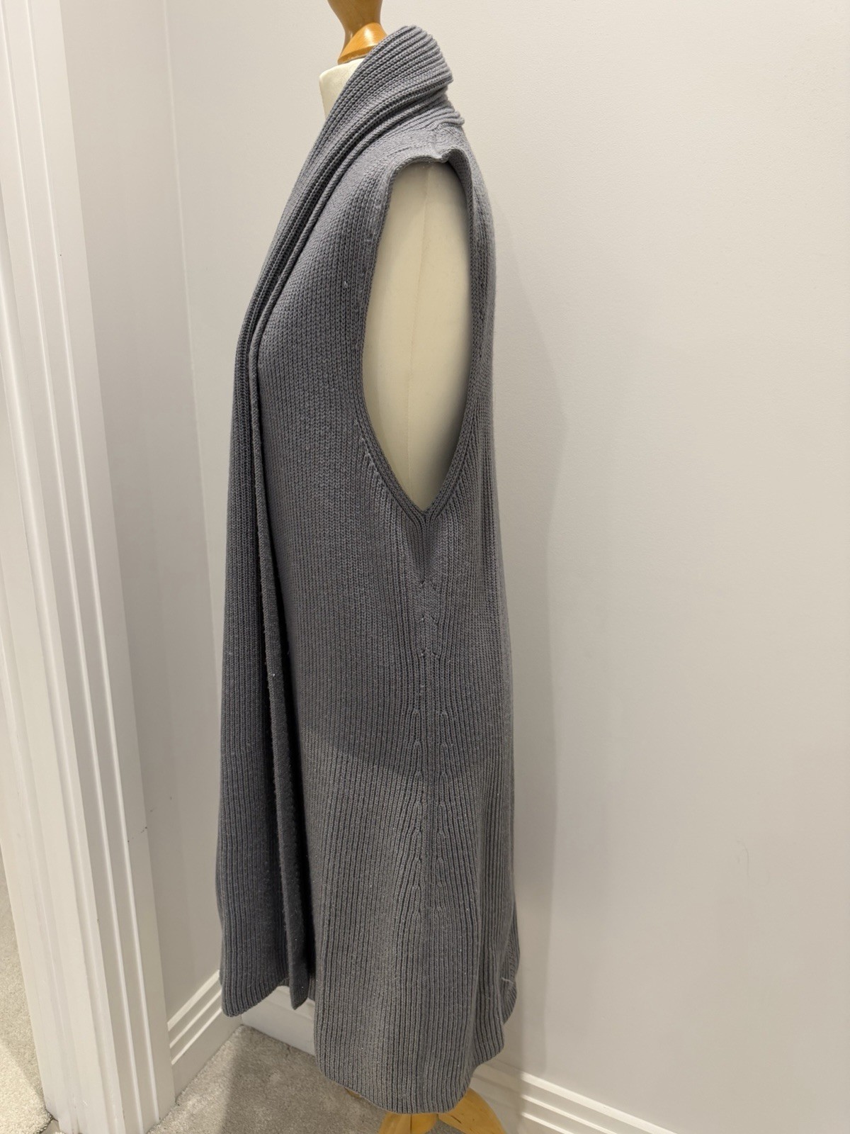 Missoni Ladies Sleeveless Long Gray Cardigan Size42 image 3
