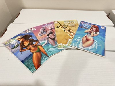 MARVEL SWIMSUIT SPECIAL FRIENDS FOES RIVALS 1 JSC CAMPBELL 4 BOOK SET