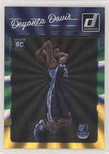 2016-17 Panini Donruss Rookies Green & Yellow Holo Laser Deyonta Davis #175 0f6