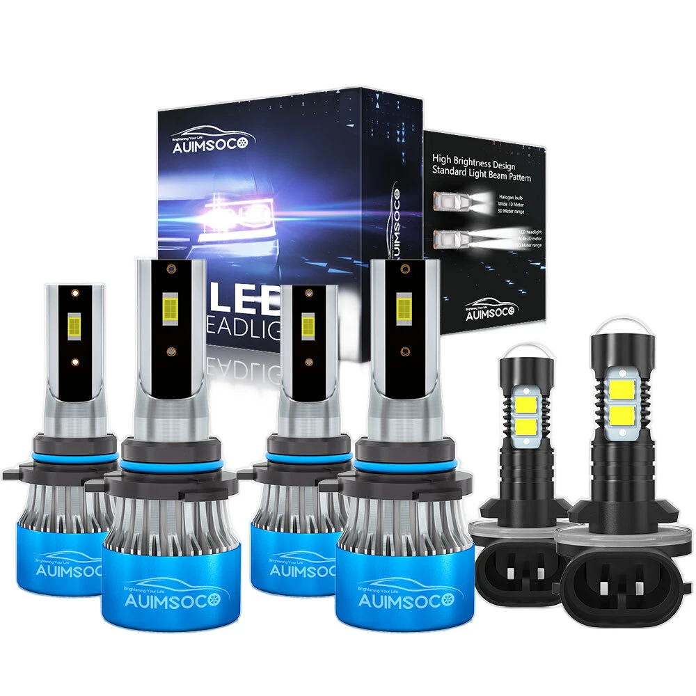 72000LM For Hyundai Sonata 1995-1996 LED Headlight Kit Super Bright Combo Bulbs