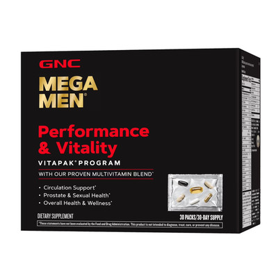 GNC Mega Men Performance and Vitality Vitapak Program 30 Pack