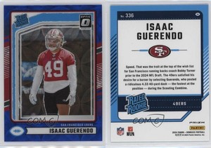 2024 Donruss Rated Optic Preview Blue Scope Prizm Isaac Guerendo #336 Rookie RC