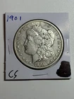 1901-P $1 MORGAN SILVER DOLLAR VF DETAILS TOUGH DATE