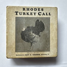 Vintage Roy O. Rhodes Turkey Call in Box