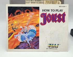 Joust (Nintendo NES) CIB Complete In Box *Multiple Signs On Wear* W/ Protector 