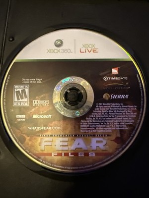 Fear Files - Microsoft Xbox 360, (No Manual Or Case Sleeve) Disks In Phenomenal