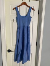 Aerie Women’s Blue Sleeveless Tie-Waist Maxi Dress Size XS