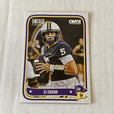 2024 ONYX VINTAGE Football card AJ SWANN