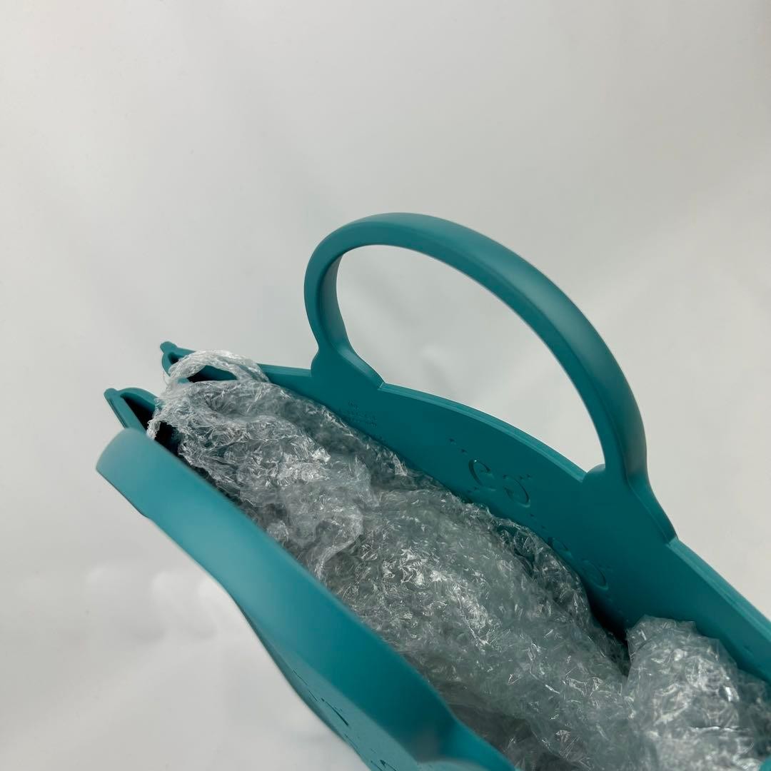 Gucci Kids Tote Bag GG Cutwork Punching Light Blue Authentic Unused thumbnail 6