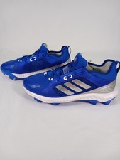 Adidas Bounce PureHustle TPU Softball Cleats  Blue  Women  s Size 7 FV9044 NEW
