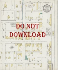 1893 Very Detailed COPY City Map Mellette  South Dakota Perfect for researchers