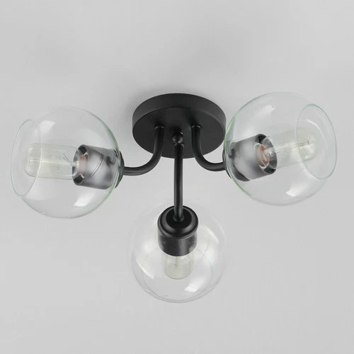 Maxim 21634 Knox 3 Light 18"W Semi-Flush Ceiling Fixture - Black - Picture 5 of 8
