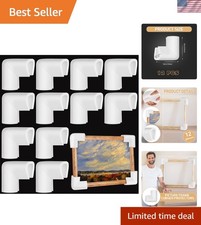12 x White Foam Corner Protectors for Picture TV Protection During Moves